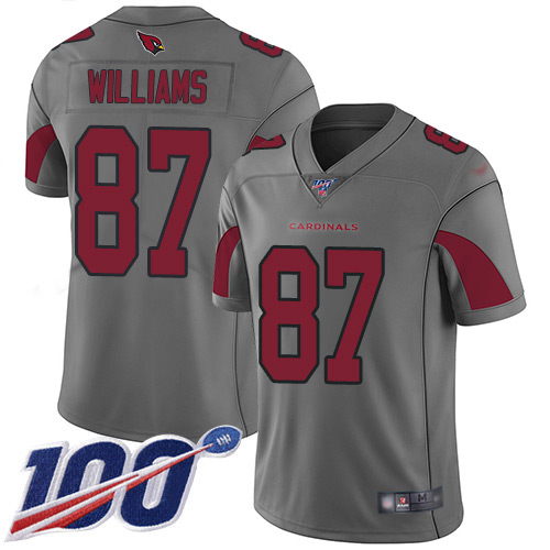 Arizona Cardinals Limited Silver Men Maxx Williams Jersey NFL Football #87 100th Season Inverted Legend